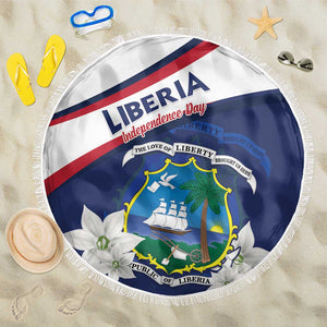 Happy Liberia Independence Day Beach Blanket