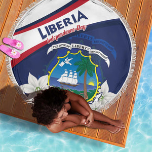 Happy Liberia Independence Day Beach Blanket