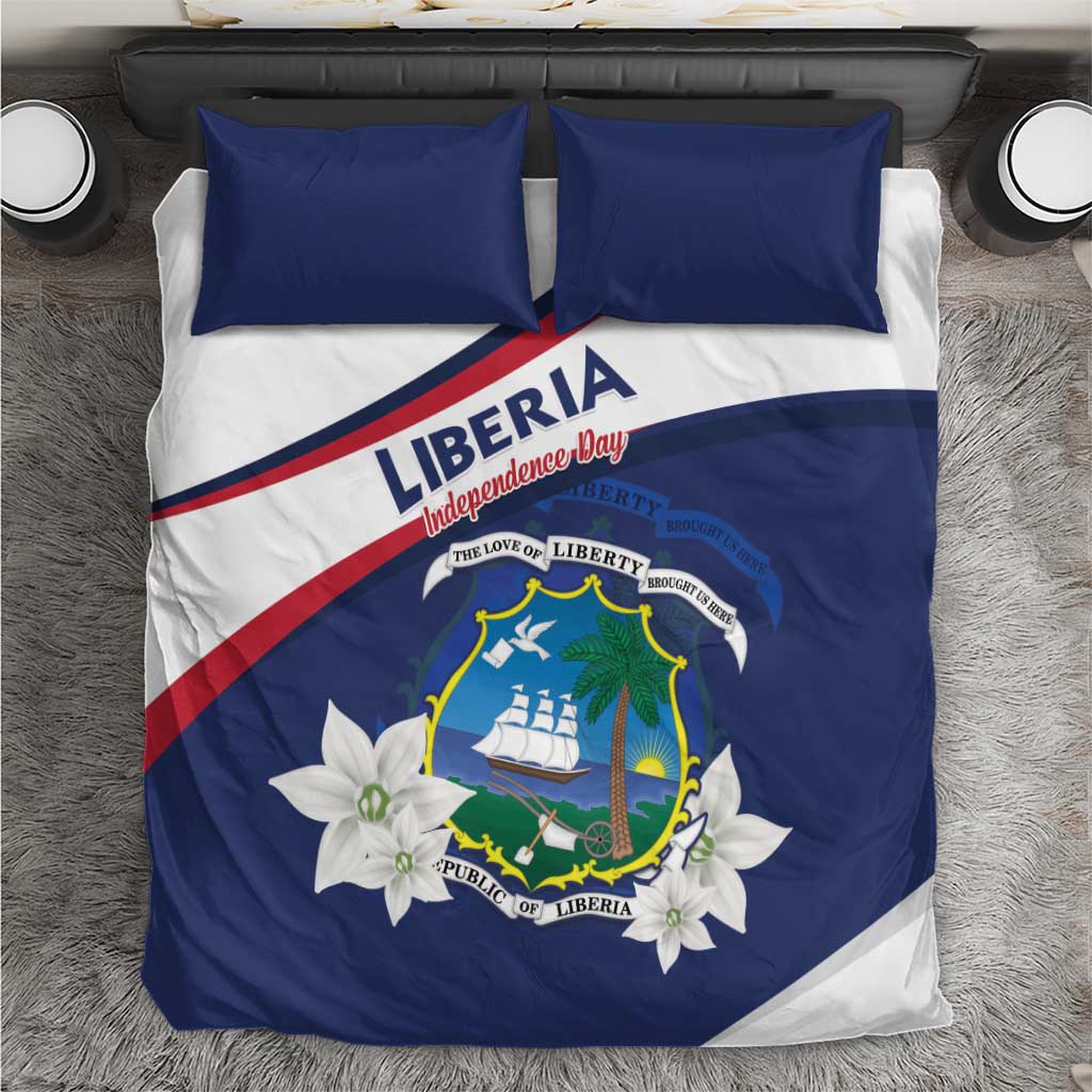Happy Liberia Independence Day Bedding Set