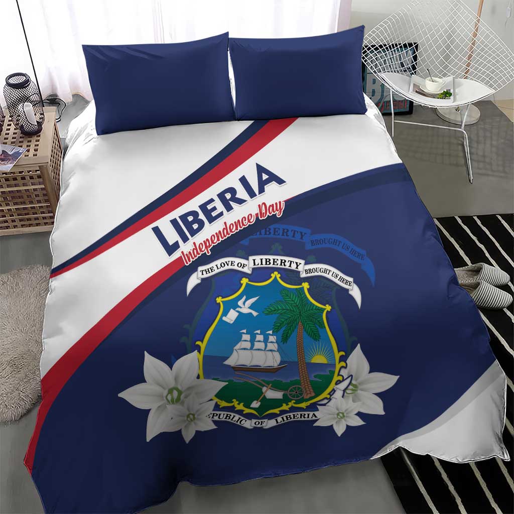 Happy Liberia Independence Day Bedding Set