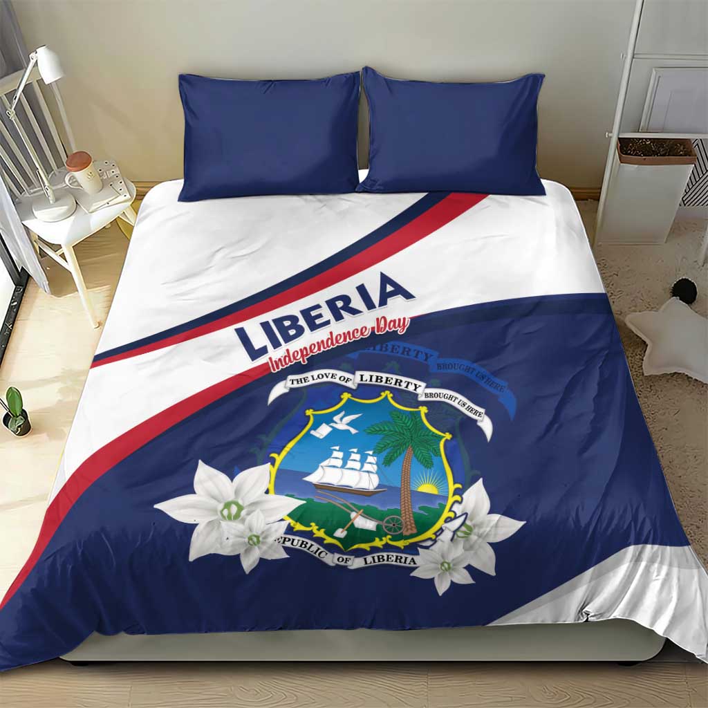 Happy Liberia Independence Day Bedding Set