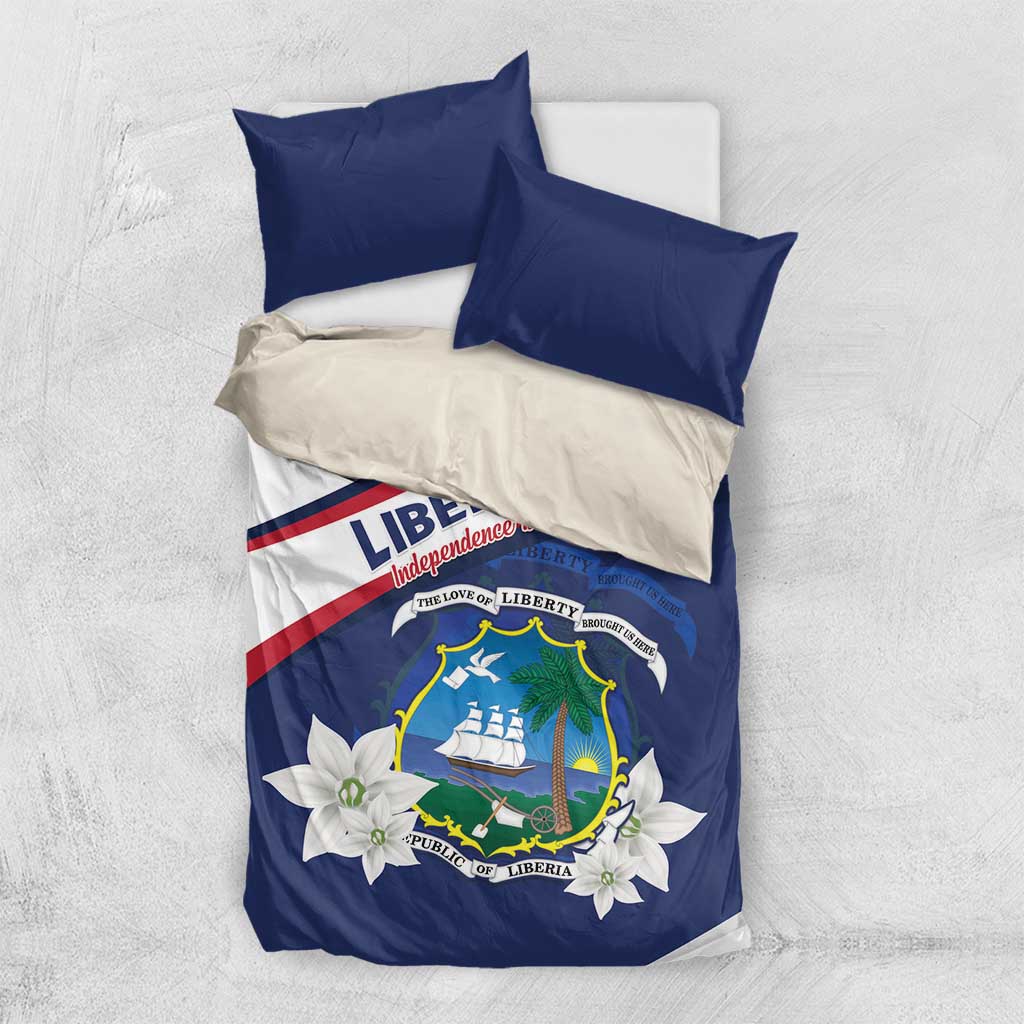 Happy Liberia Independence Day Bedding Set