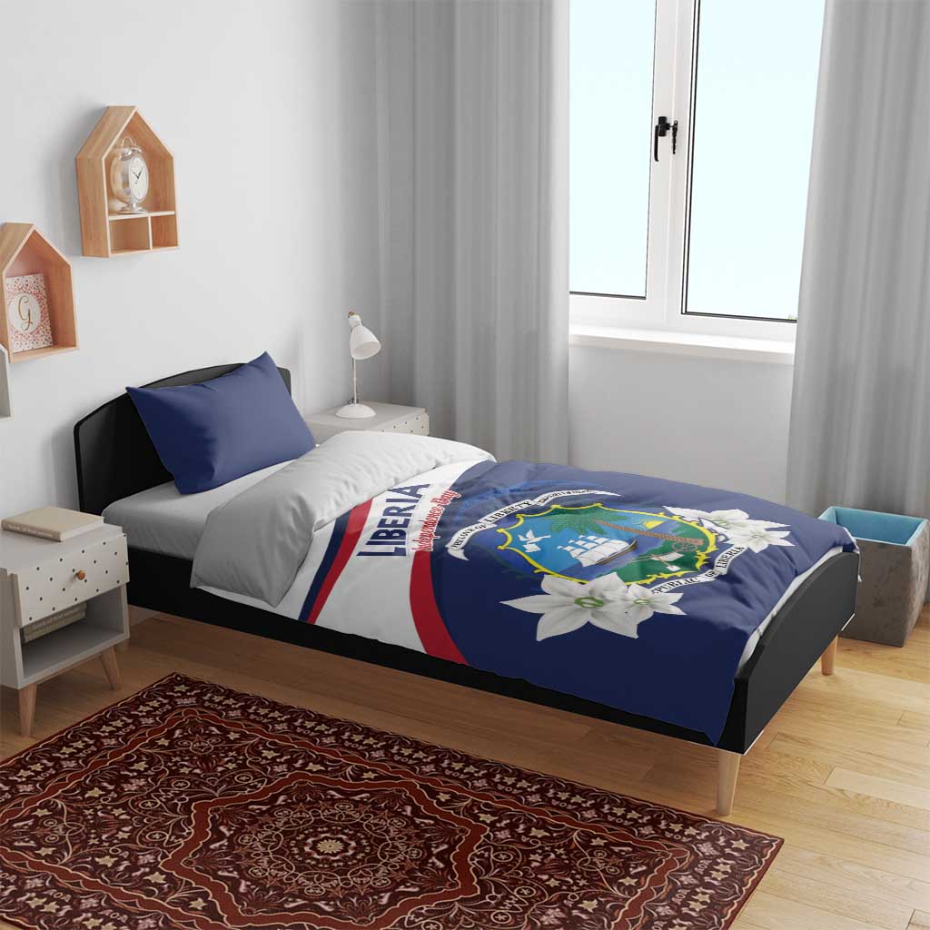 Happy Liberia Independence Day Bedding Set