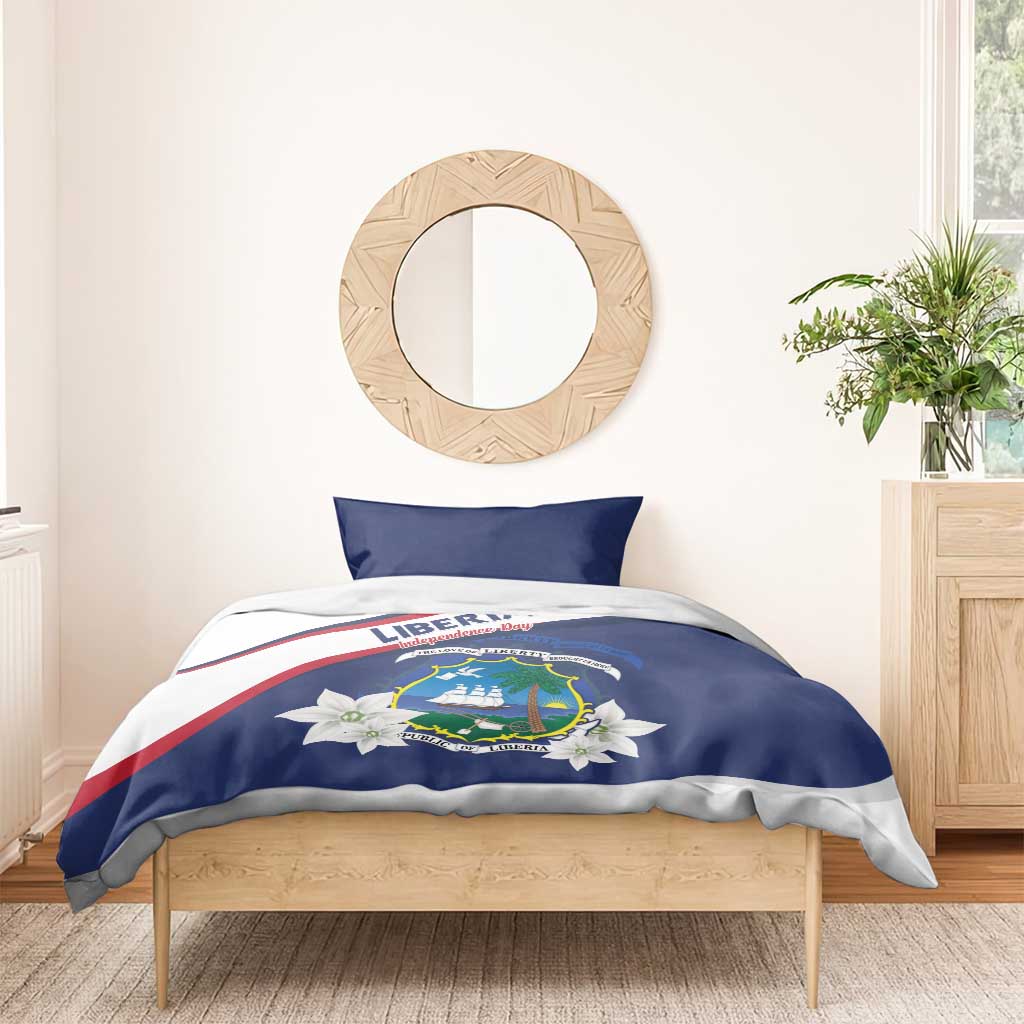Happy Liberia Independence Day Bedding Set