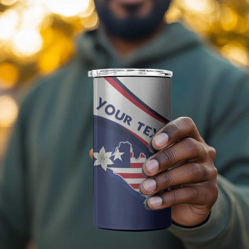 Personalized Happy Liberia Independence Day 4 in 1 Can Cooler Tumbler