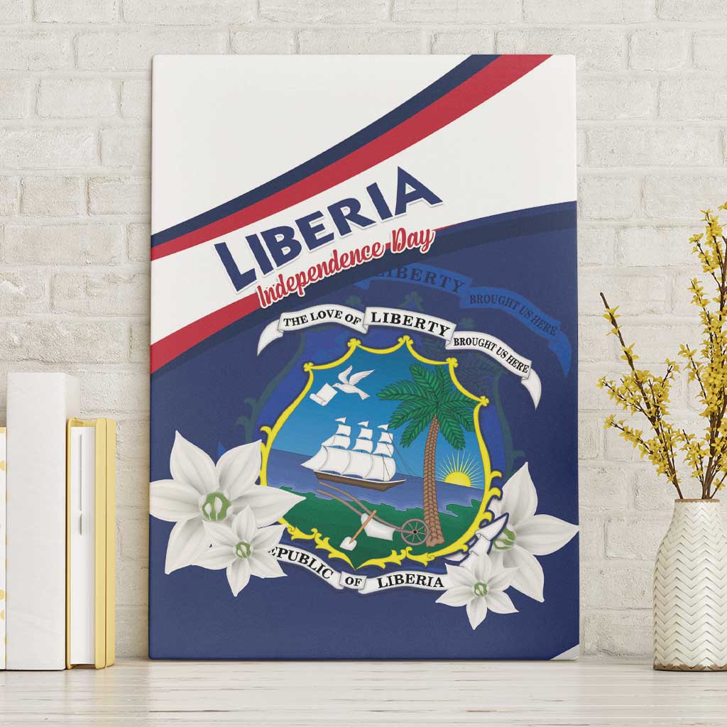 Happy Liberia Independence Day Canvas Wall Art