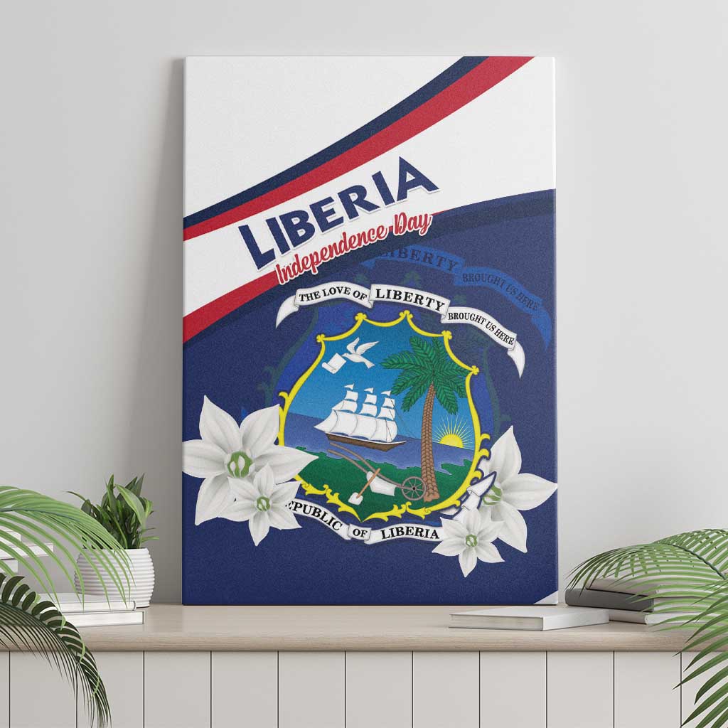 Happy Liberia Independence Day Canvas Wall Art