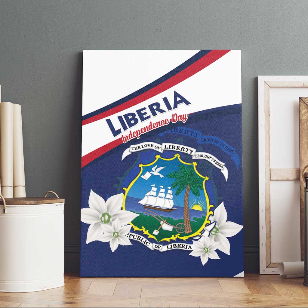 Happy Liberia Independence Day Canvas Wall Art