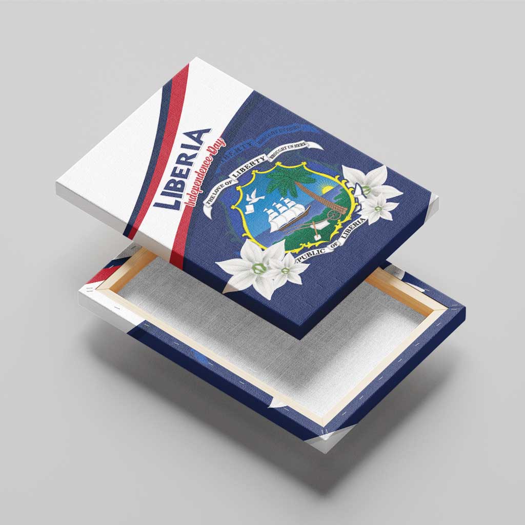 Happy Liberia Independence Day Canvas Wall Art