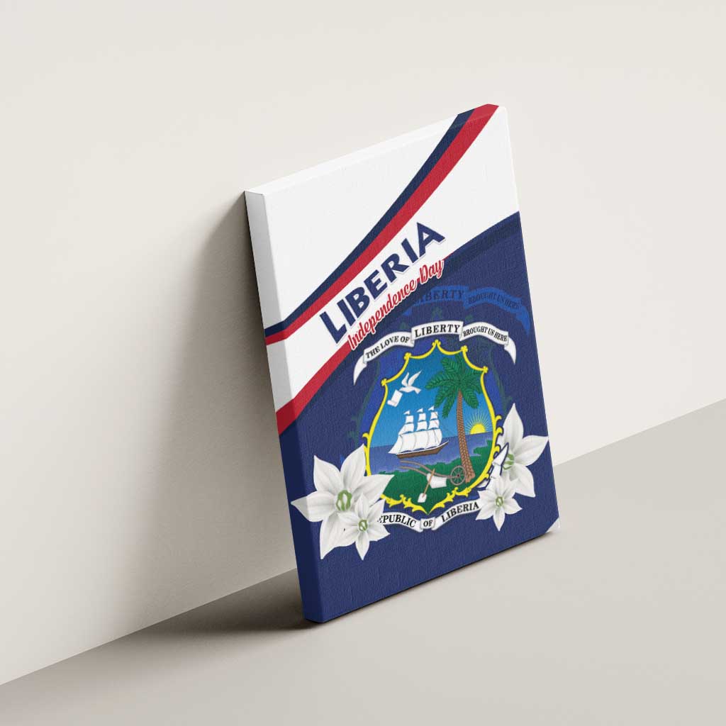 Happy Liberia Independence Day Canvas Wall Art