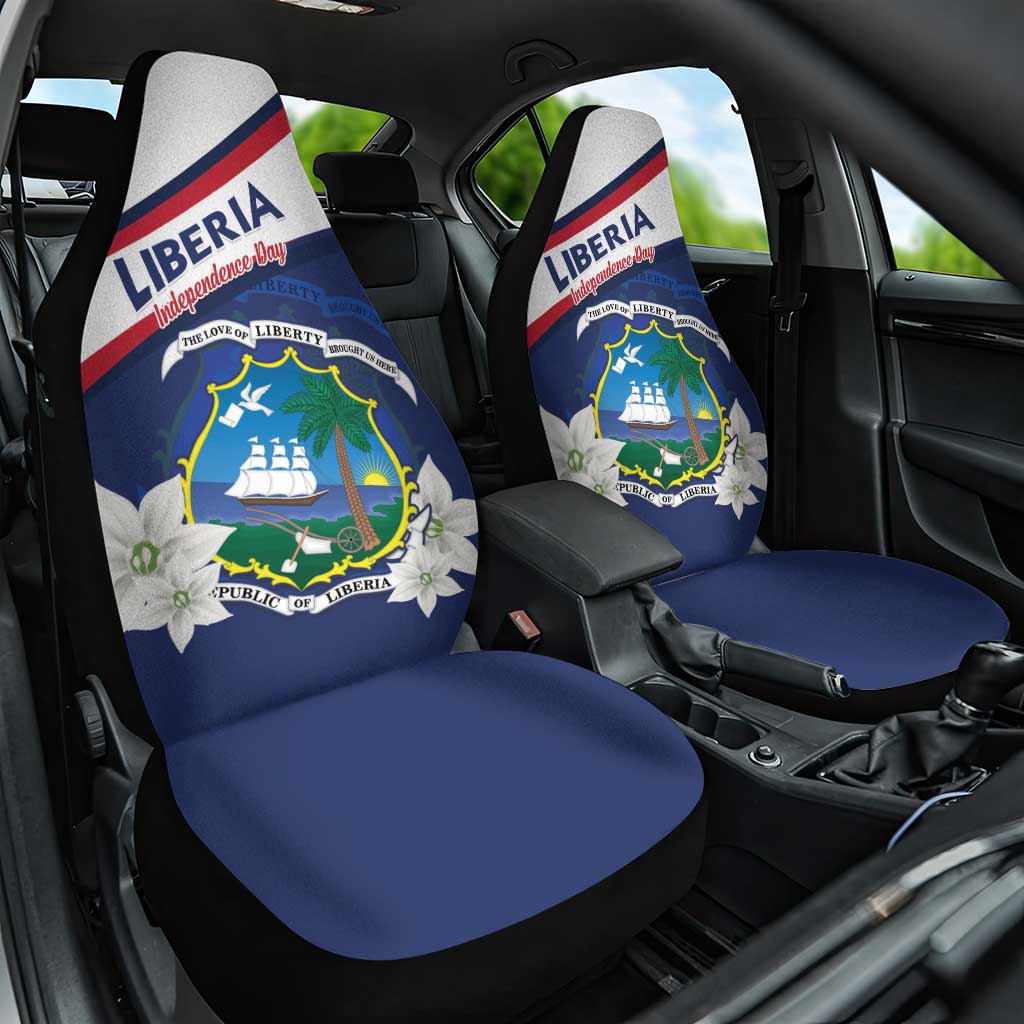 Happy Liberia Independence Day Car Seat Cover