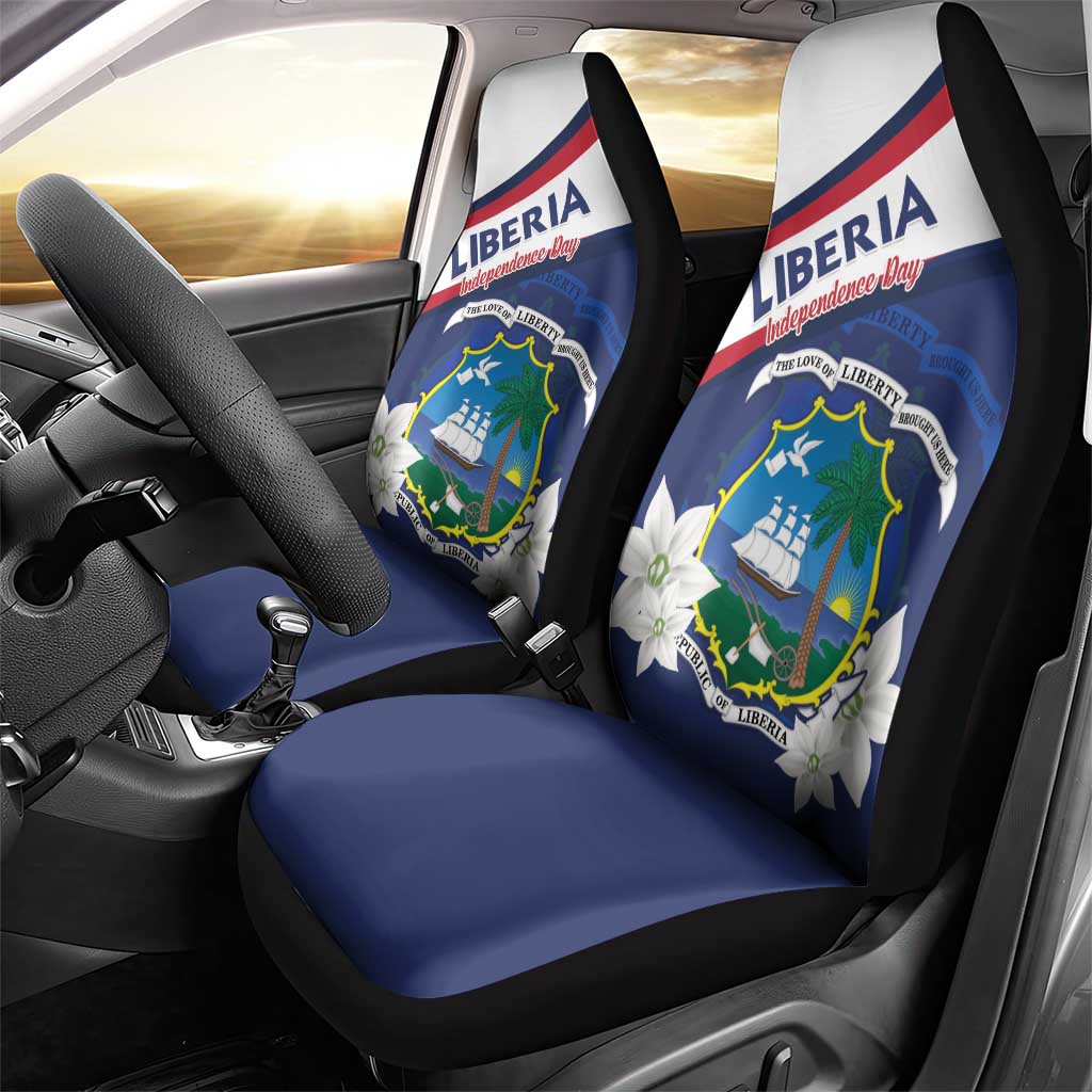 Happy Liberia Independence Day Car Seat Cover
