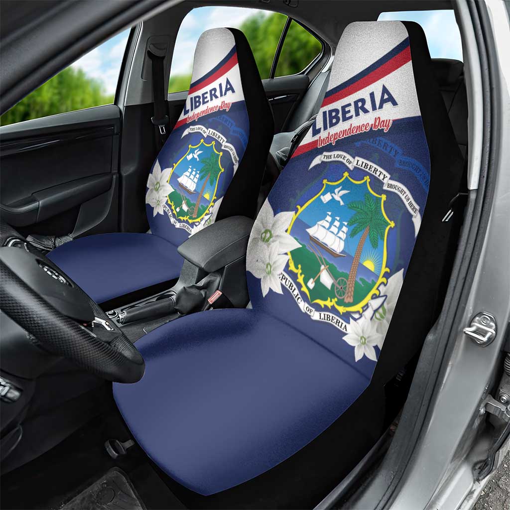 Happy Liberia Independence Day Car Seat Cover