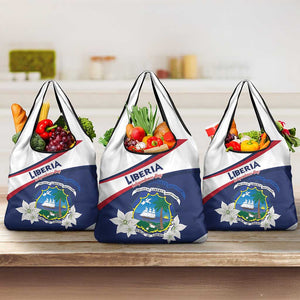 Happy Liberia Independence Day Grocery Bag