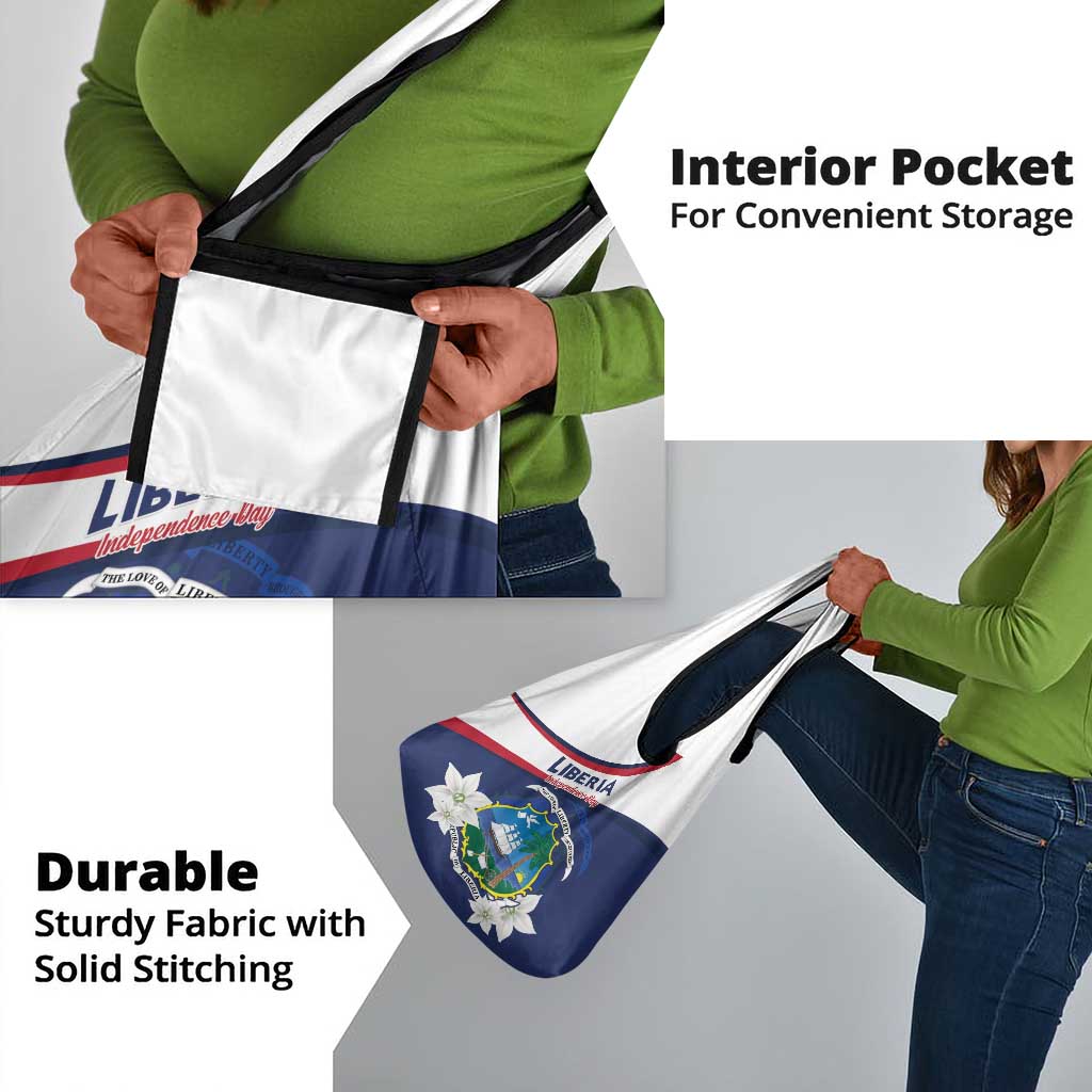 Happy Liberia Independence Day Grocery Bag