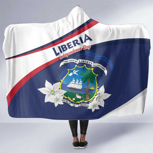 Happy Liberia Independence Day Hooded Blanket