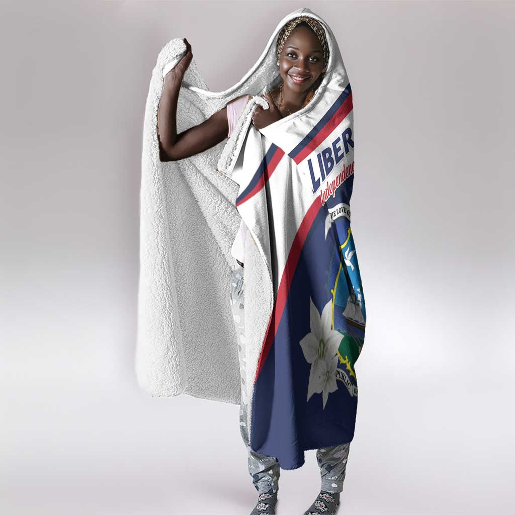 Happy Liberia Independence Day Hooded Blanket