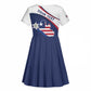 Personalized Happy Liberia Independence Day Kid Short Sleeve Dress