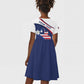 Personalized Happy Liberia Independence Day Kid Short Sleeve Dress
