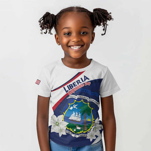 Personalized Happy Liberia Independence Day Kid T shirt