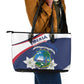 Happy Liberia Independence Day Leather Tote Bag