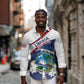 Personalized Happy Liberia Independence Day Long Sleeve Button Shirt