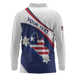 Personalized Happy Liberia Independence Day Long Sleeve Polo Shirt