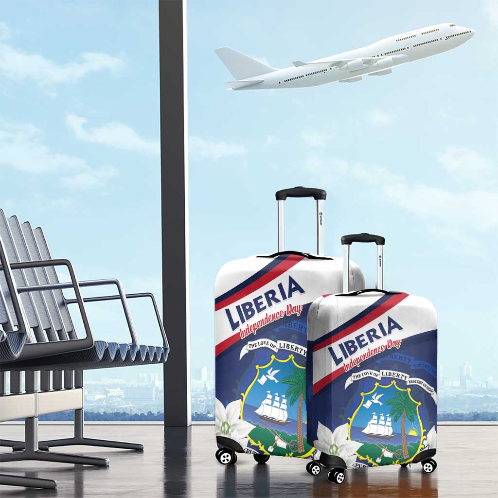 Happy Liberia Independence Day Luggage Cover