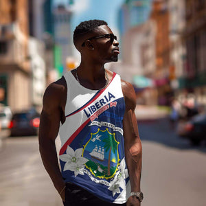 Personalized Happy Liberia Independence Day Men Tank Top
