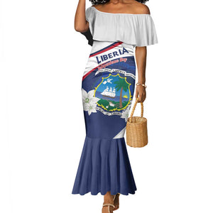 Personalized Happy Liberia Independence Day Mermaid Dress
