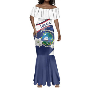 Personalized Happy Liberia Independence Day Mermaid Dress