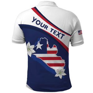 Personalized Happy Liberia Independence Day Polo Shirt