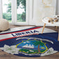 Happy Liberia Independence Day Round Carpet