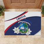 Happy Liberia Independence Day Rubber Doormat