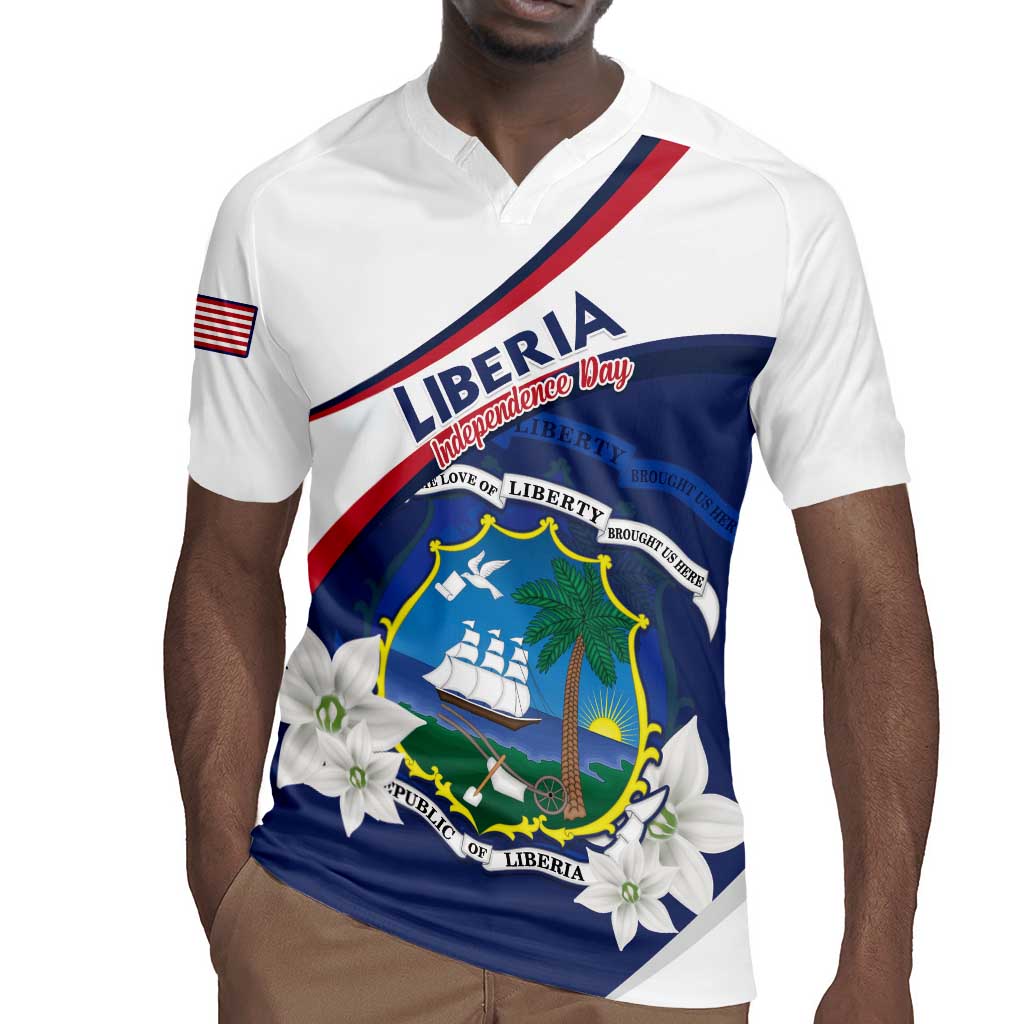 Personalized Happy Liberia Independence Day Rugby Jersey
