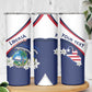 Personalized Happy Liberia Independence Day Skinny Tumbler
