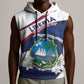 Personalized Happy Liberia Independence Day Sleeveless Hoodie - African Pride