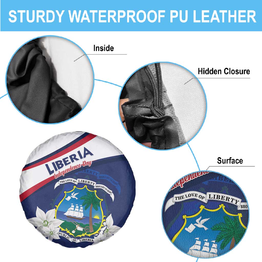 Happy Liberia Independence Day Spare Tire Cover
