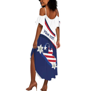 Personalized Happy Liberia Independence Day Summer Maxi Dress