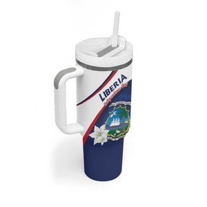 Personalized Happy Liberia Independence Day Tumbler With Handle