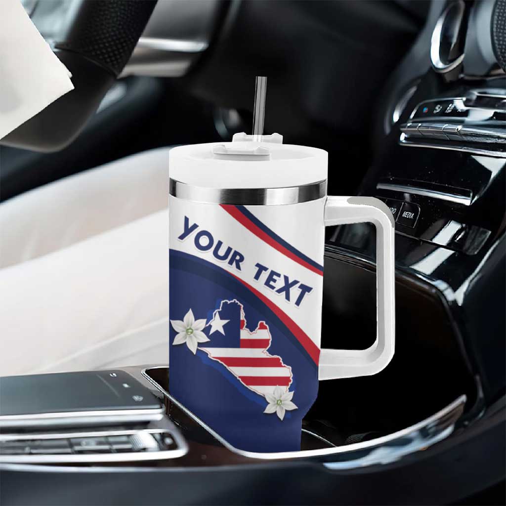 Personalized Happy Liberia Independence Day Tumbler With Handle