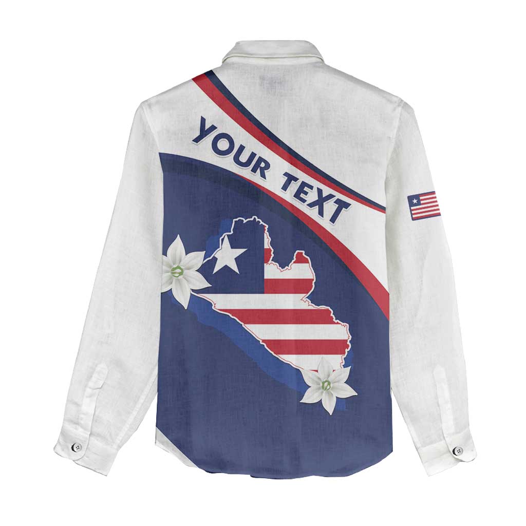 Personalized Happy Liberia Independence Day Women Casual Shirt