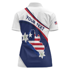 Personalized Happy Liberia Independence Day Women Polo Shirt