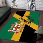 Happy Jumieka Independence Day Area Rug Coat Of Arms Flag Style