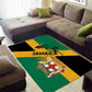 Happy Jumieka Independence Day Area Rug Coat Of Arms Flag Style