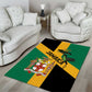 Happy Jumieka Independence Day Area Rug Coat Of Arms Flag Style