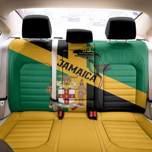 Happy Jumieka Independence Day Back Car Seat Cover Coat Of Arms Flag Style