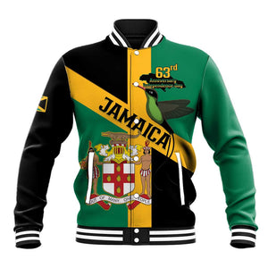 Happy Jumieka Independence Day Baseball Jacket Coat Of Arms Flag Style
