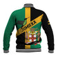 Happy Jumieka Independence Day Baseball Jacket Coat Of Arms Flag Style