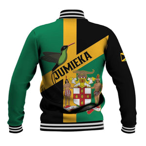 Happy Jumieka Independence Day Baseball Jacket Coat Of Arms Flag Style